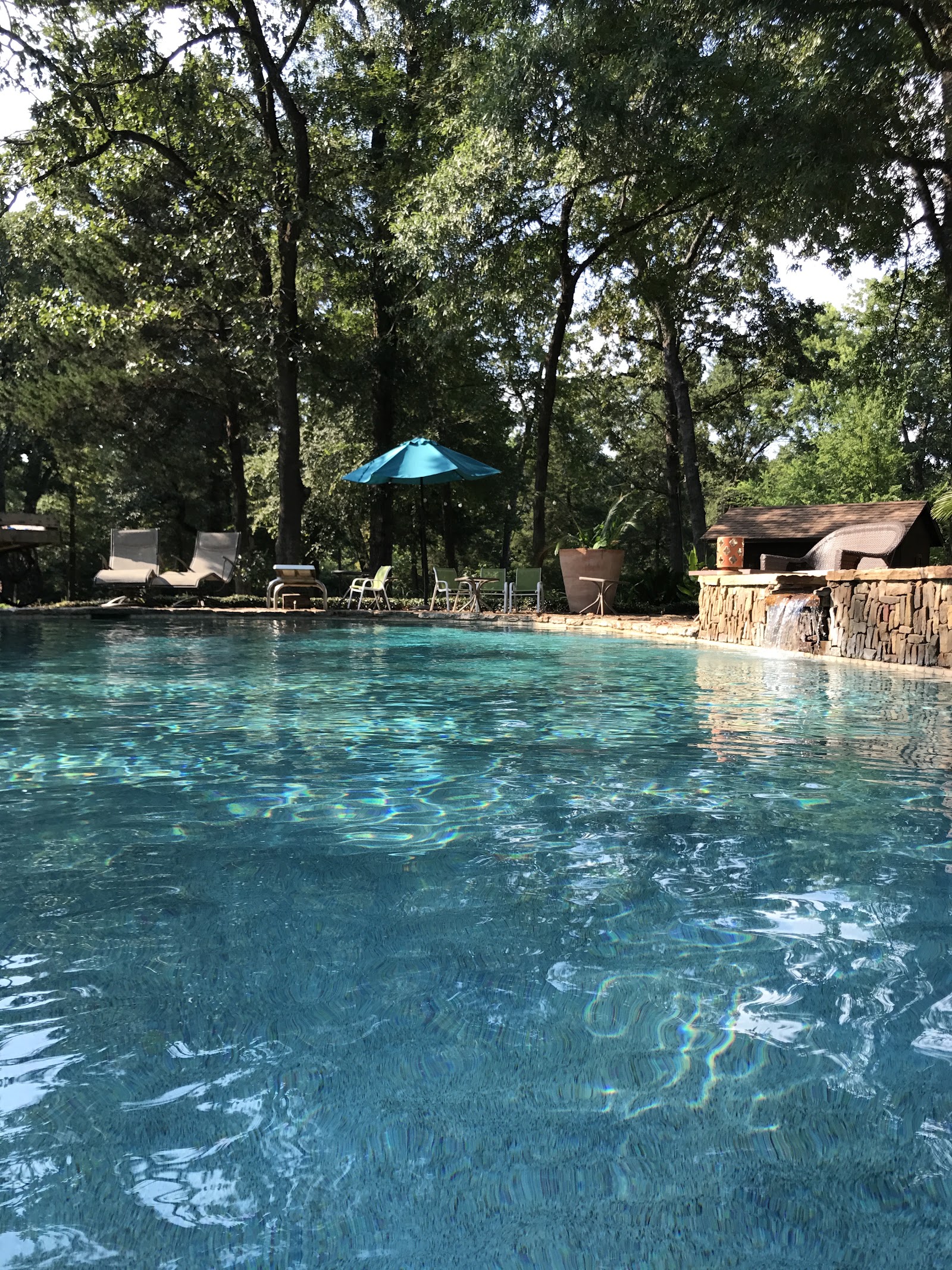 Green pool recovery Morgan's Point Resort